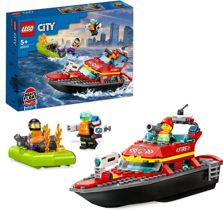LEGO City Fire 60373 - Brandräddningsbåt