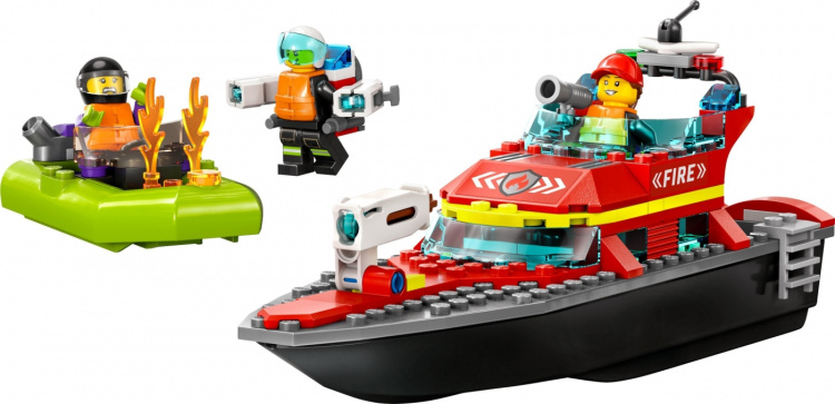 LEGO City Fire 60373 - Brandräddningsbåt