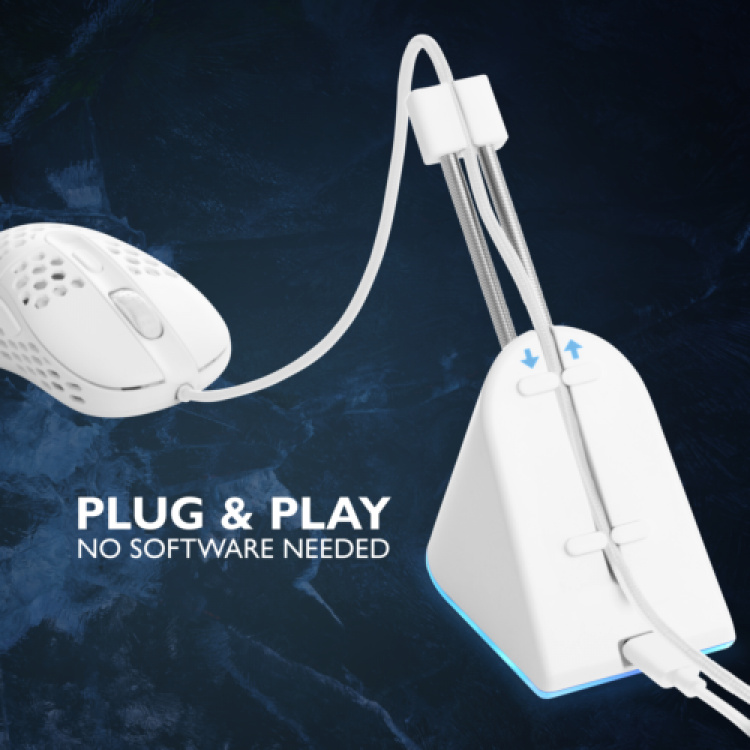 deltaco_gaming Mouse Bungee, vit/RGB deltaco_gaming Mouse Bungee, vit/RGB