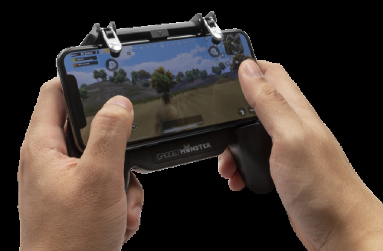 Gadgetmonster Handkontroll för Mobilspel med 2000 mAh Powerbank - Svart Gadgetmonster Handkontroll för Mobilspel med 2000 mAh Powerbank - Svart