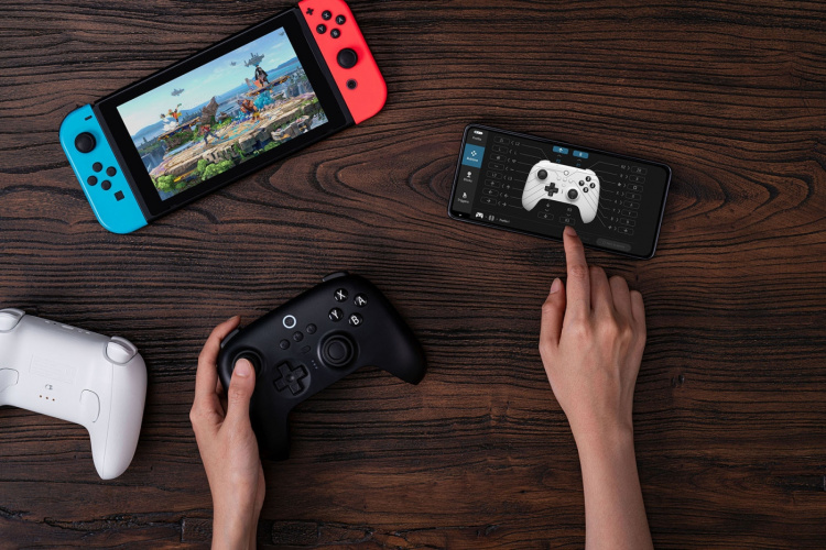 8BitDo Ultimate Bluetooth Controller, Svart, Switch / PC