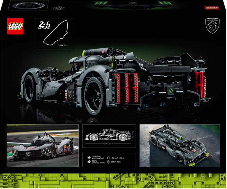 LEGO Technic 42156 - PEUGEOT 9X8 24H Le Mans Hybrid Hypercar