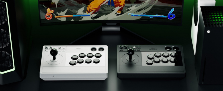 8BitDo Arcade Stick, Vit, Xbox / PC