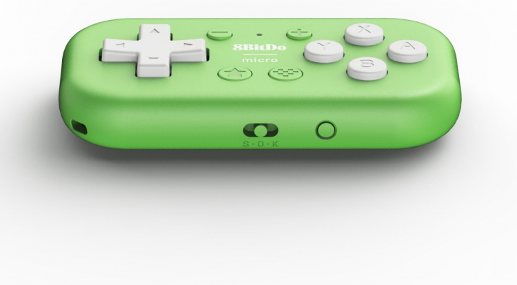 8BitDo Micro Bluetooth Gamepad, Grön, Switch / Android / Raspberry Pi