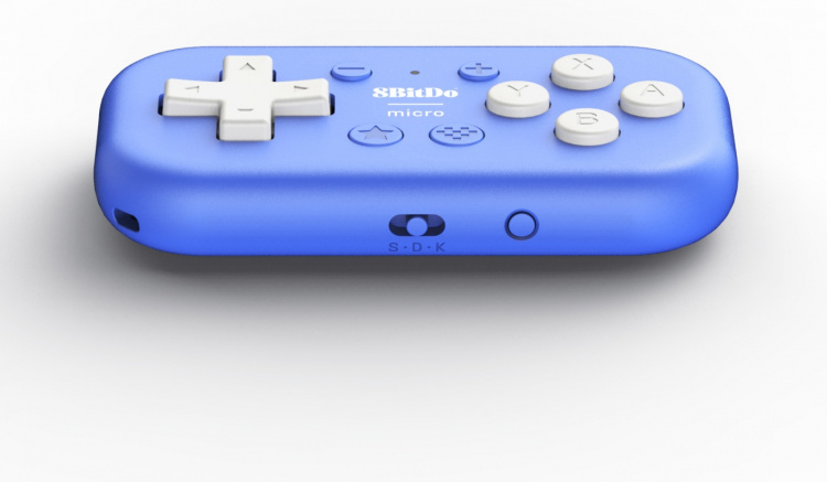 8BitDo Micro Bluetooth Gamepad, Blå, Switch / Android / Raspberry Pi