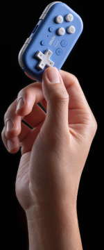 8BitDo Micro Bluetooth Gamepad, Blå, Switch / Android / Raspberry Pi