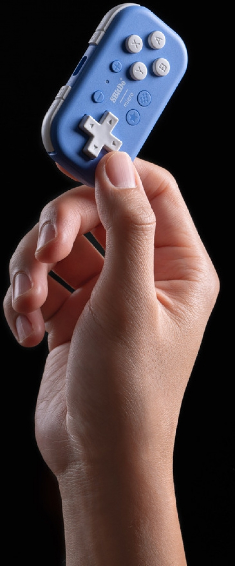 8BitDo Micro Bluetooth Gamepad, Blå, Switch / Android / Raspberry Pi