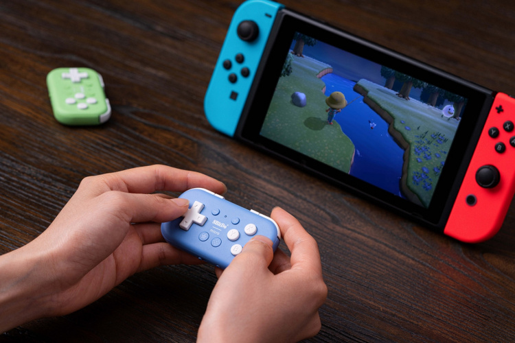8BitDo Micro Bluetooth Gamepad, Blå, Switch / Android / Raspberry Pi