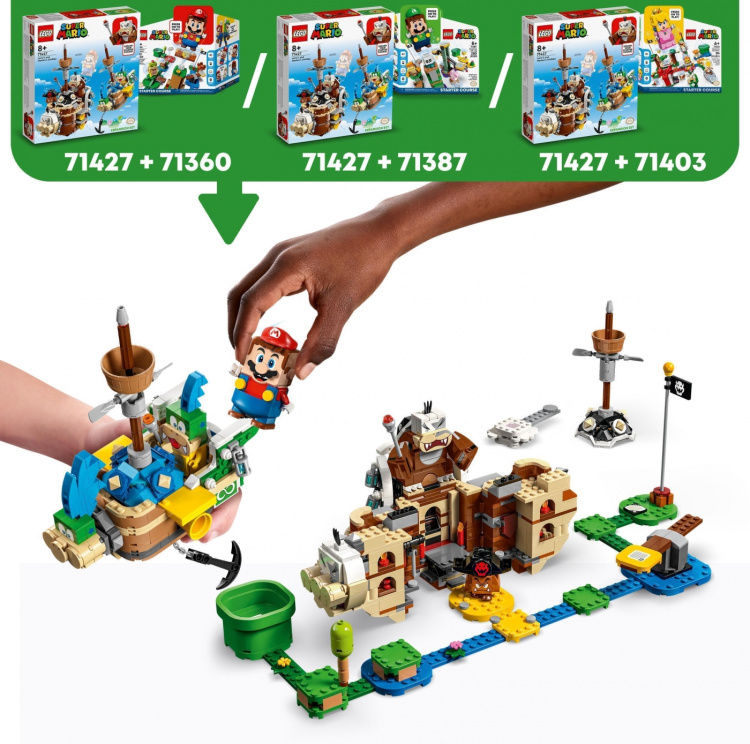 LEGO Super Mario 71427 - Larrys och Mortons luftskepp – Expansionsset