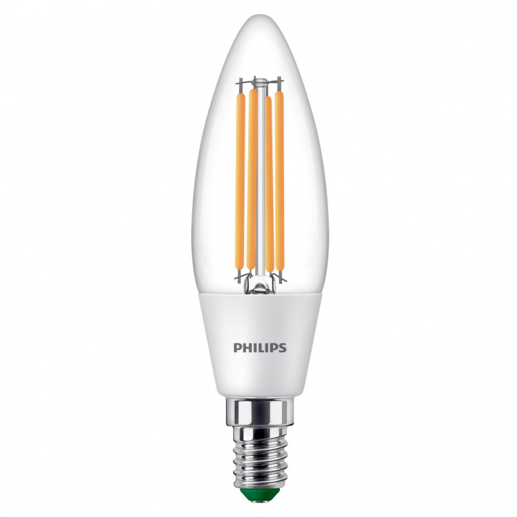 Philips LED E14 B35 Kron 2,3W (40W) Klar 485lm 2700K Energiklass A Philips LED E14 B35 Kron 2,3W (40W) Klar 485lm 2700K Energiklass A