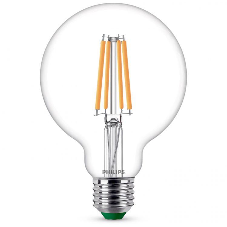 Philips LED E27 G95 Glob 4W (60W) Klar 840lm 2700K Energiklass A Philips LED E27 G95 Glob 4W (60W) Klar 840lm 2700K Energiklass A