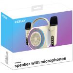 Celly Partymic2 Trådlös högtalare RGB + 2 trådl. mikrofoner Celly Partymic2 Trådlös högtalare RGB + 2 trådl. mikrofoner