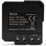 Nexa WBT-2201 Inbyggnadsändare batteri På/Av/Dimmer 2 kanaler Nexa WBT-2201 Inbyggnadsändare batteri På/Av/Dimmer 2 kanaler