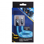BATMAN USB A till C Light-Up 1,2m Bat Logo BATMAN USB A till C Light-Up 1,2m Bat Logo