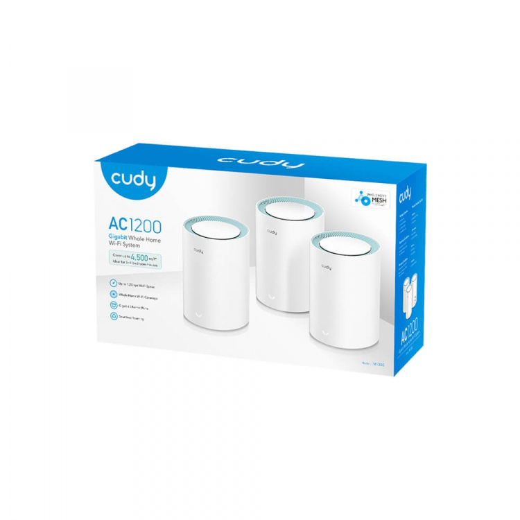 CUDY Mesh Solution M1300 3-pack AC1200 Gigabit CUDY Mesh Solution M1300 3-pack AC1200 Gigabit