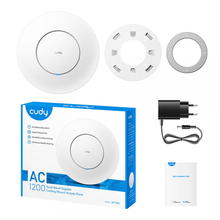 CUDY Access Point AP1300 WF5 AC1200 Gigabit CUDY Access Point AP1300 WF5 AC1200 Gigabit