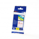 Brother Tape TZE-222 9mm Röd på Vit Brother Tape TZE-222 9mm Röd på Vit