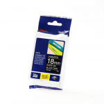 Brother Tape TZE-345 18mm Vit på Svart Brother Tape TZE-345 18mm Vit på Svart