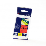 Brother Tape TZE-451 24mm Svart på Röd