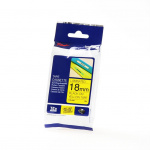 Brother Tape TZE-641 18mm Svart på Gul