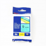 Brother Tape TZE-721 9mm Svart på Grön Brother Tape TZE-721 9mm Svart på Grön