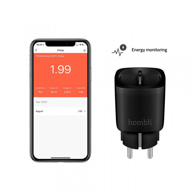 Hombli EU Smart Plug Promo Pack 2+1 Svart Hombli EU Smart Plug Promo Pack 2+1 Svart