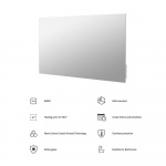 Hombli Smart Infraröd Värmare Glaspanel 600w Spegel Hombli Smart Infraröd Värmare Glaspanel 600w Spegel