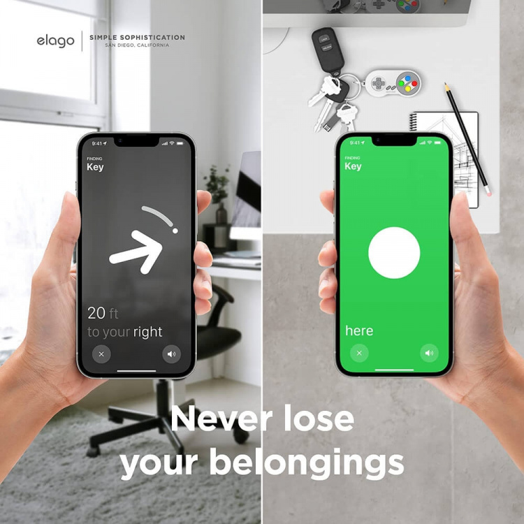 Elago Fodral AirTag W5 Spelkonsol Elago Fodral AirTag W5 Spelkonsol