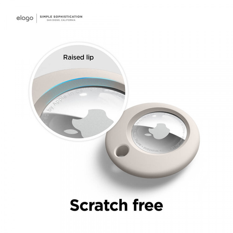 Elago Fodral med Nyckelring för AirTag Ljusgrå Elago Fodral med Nyckelring för AirTag Ljusgrå