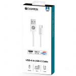 Champion USB-A till USB-C Kabel 1m Vit Champion USB-A till USB-C Kabel 1m Vit