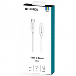 Champion USB-C Kabel 60W 3m Vit