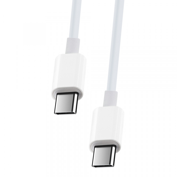 Maxlife MXUC-05 laddkabel USB-C - USB-C, 2m 60W, vit Maxlife MXUC-05 laddkabel USB-C - USB-C, 2m 60W, vit