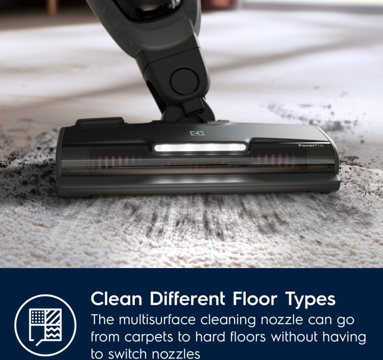 Electrolux Clean 500 ES52CB21DB Skaftdammsugare, Blå