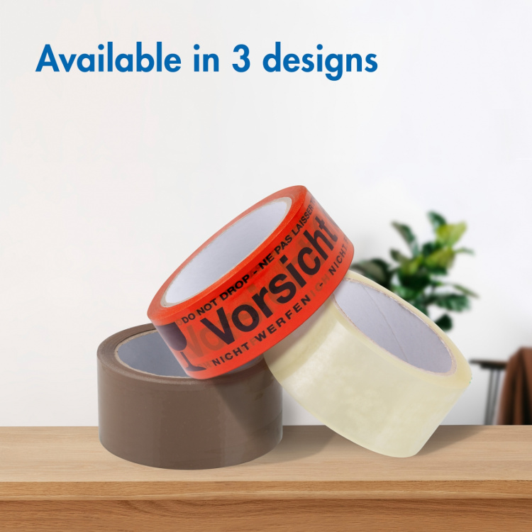 LogiLink Packtejp Tyst 48 mm x 66 m Brun 6-pack