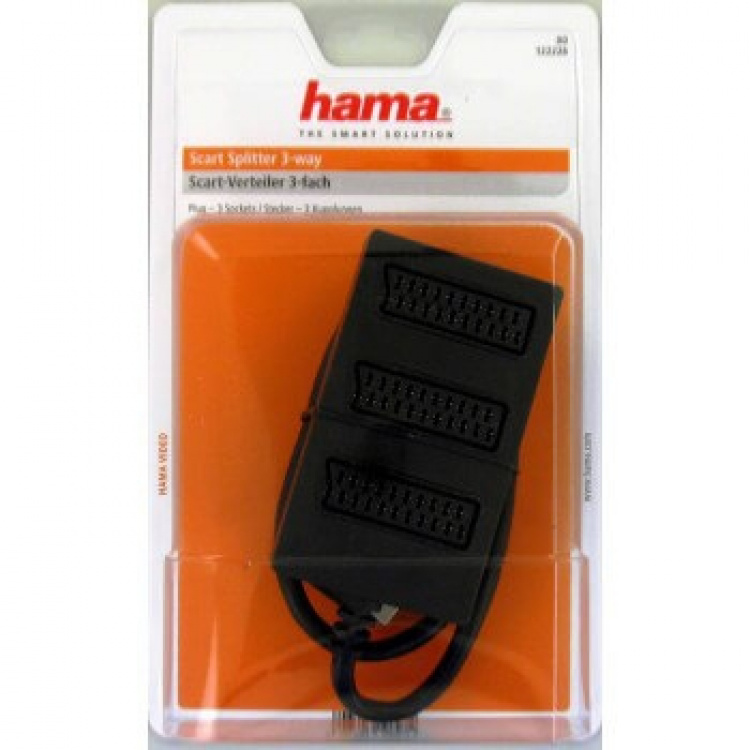 Hama Splitter Scart 3 Ingångar 0,5m