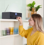 Hama FM/DAB+/CD/BT Internetradio DIR1570CBT Svart Hama FM/DAB+/CD/BT Internetradio DIR1570CBT Svart