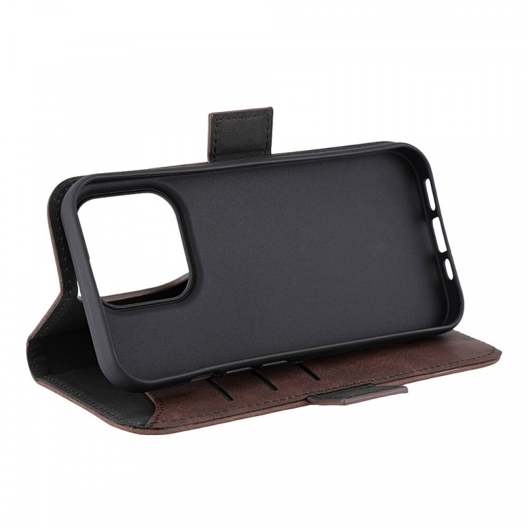 Gear Mobilfodral 3 Kortfack Magseries Brun - iPhone 15 Pro