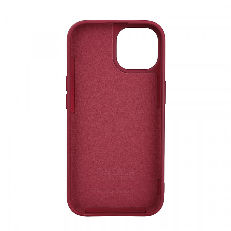 Onsala Mobilskal Silikon MagSeries Deep Red - iPhone 15
