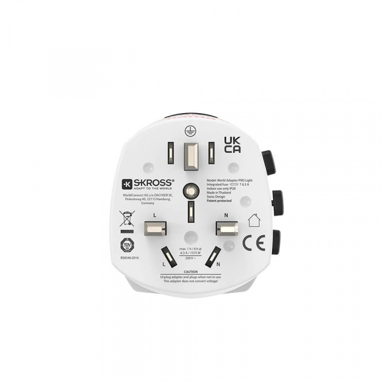 Hama Reseadapter Världen Pro Light 3-stift Hama Reseadapter Världen Pro Light 3-stift