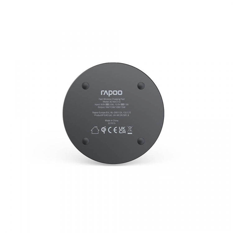 Rapoo QI Charger XC160 Charging Pad 15W Black