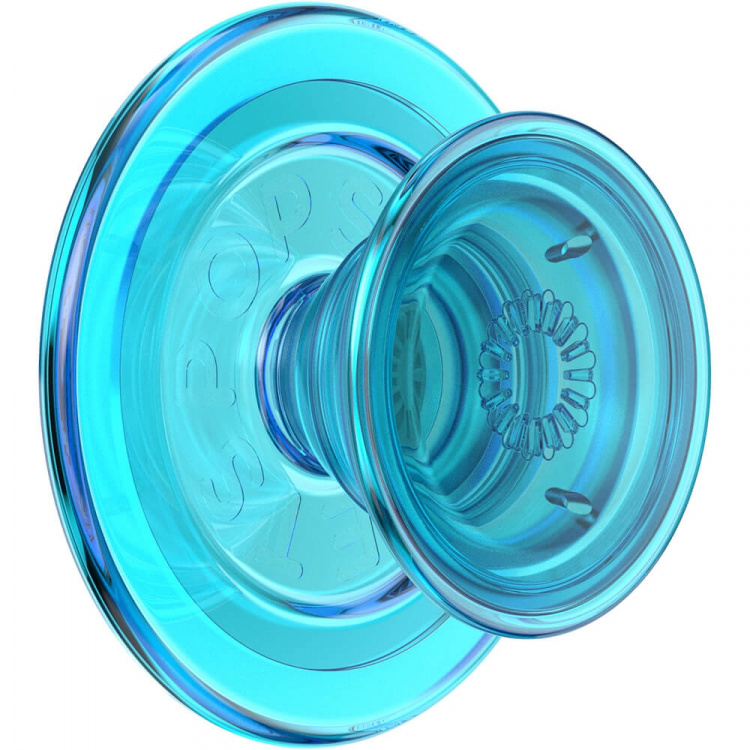 PopSockets PopGrip för Magsafe Electric Blue Translucent