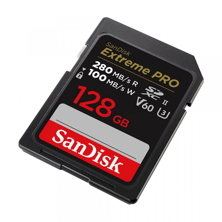 SanDisk Extreme Pro 128GB 280MB/s V60 C10 UHS-II SanDisk Extreme Pro 128GB 280MB/s V60 C10 UHS-II