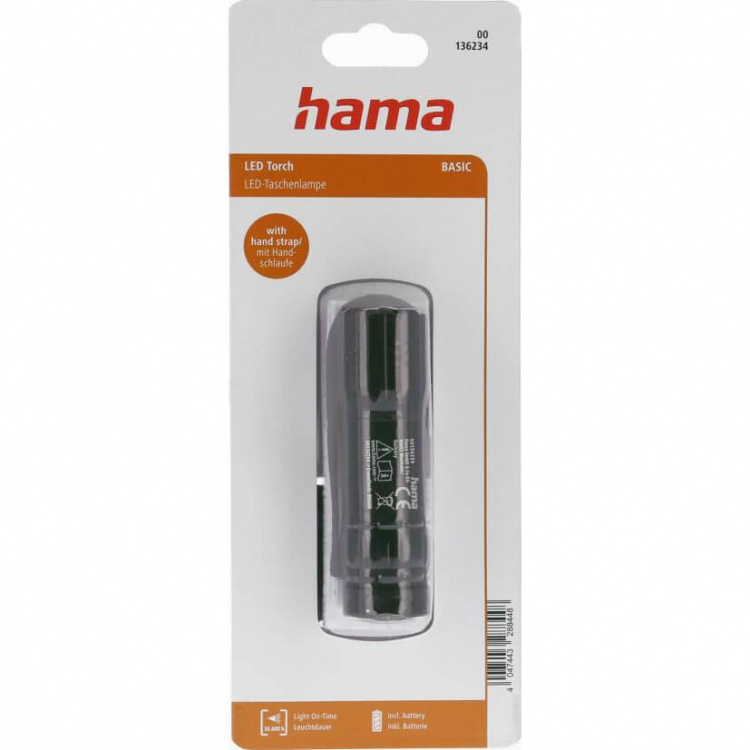 Hama Ficklampa LED Basic FL-92 Svart