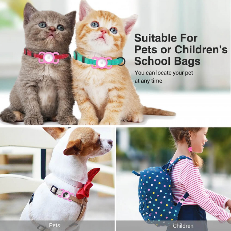 Elago Ofkoz AirTag Hållare för Halsband Rosa