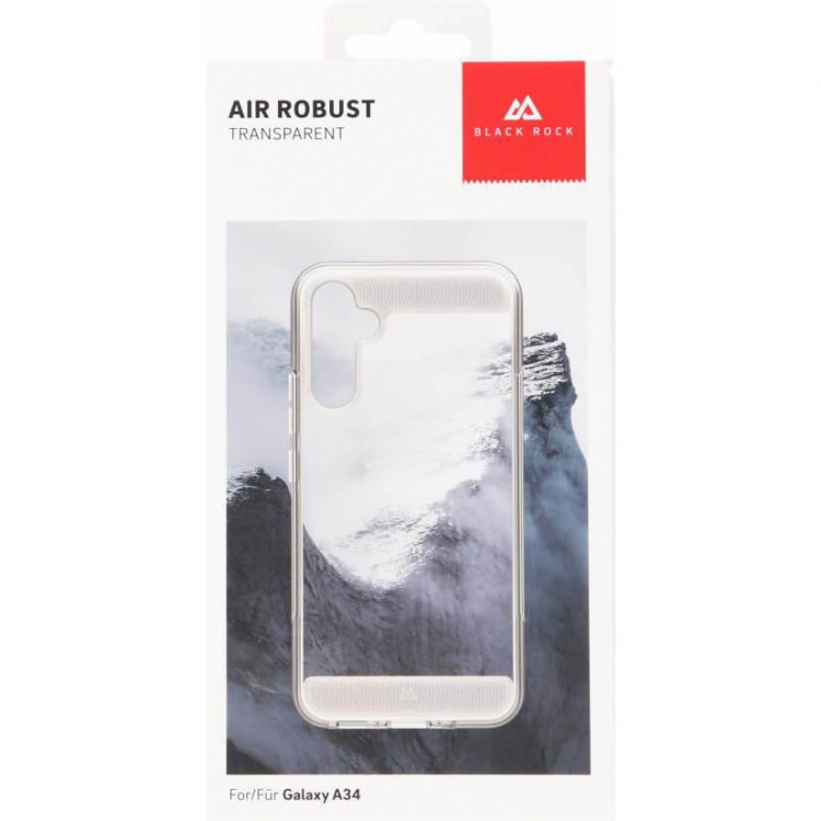 BLACK ROCK Mobilskal Air Robust Transparent - Samsung A34 5G