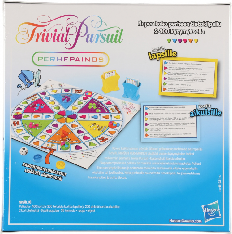 Hasbro Trivial Pursuit Family Edition triviaspel, 2017 FI