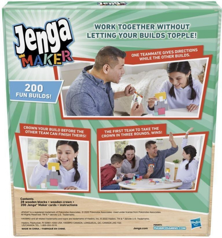 Hasbro Jenga Maker-spel, FI Hasbro Jenga Maker-spel, FI