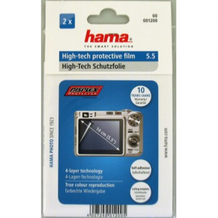 Hama Displayfolie Universal Premium Upp till 5,5tum 2-pack
