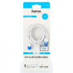 Hama Nätverkskabel CAT6a Slim U/UTP 3,0m Vit Hama Nätverkskabel CAT6a Slim U/UTP 3,0m Vit
