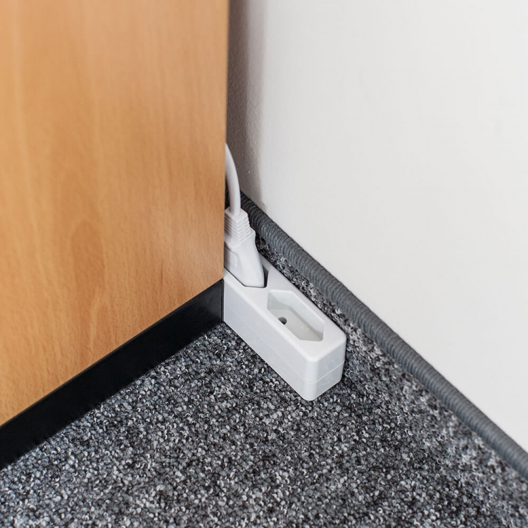 Hama Grenuttag 3-vägs Euro vit